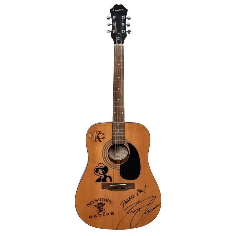 Kenny Chesney Signed  Inscribed Epiphone Guitar JSA COA