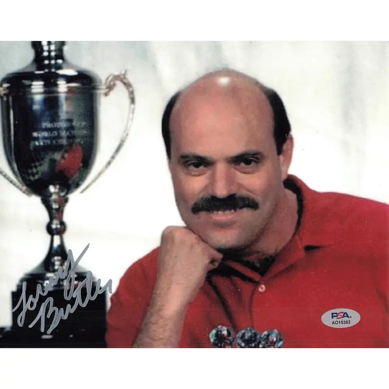 Larry Butler signed 8x10 photo PSA/DNA Autographed Darts