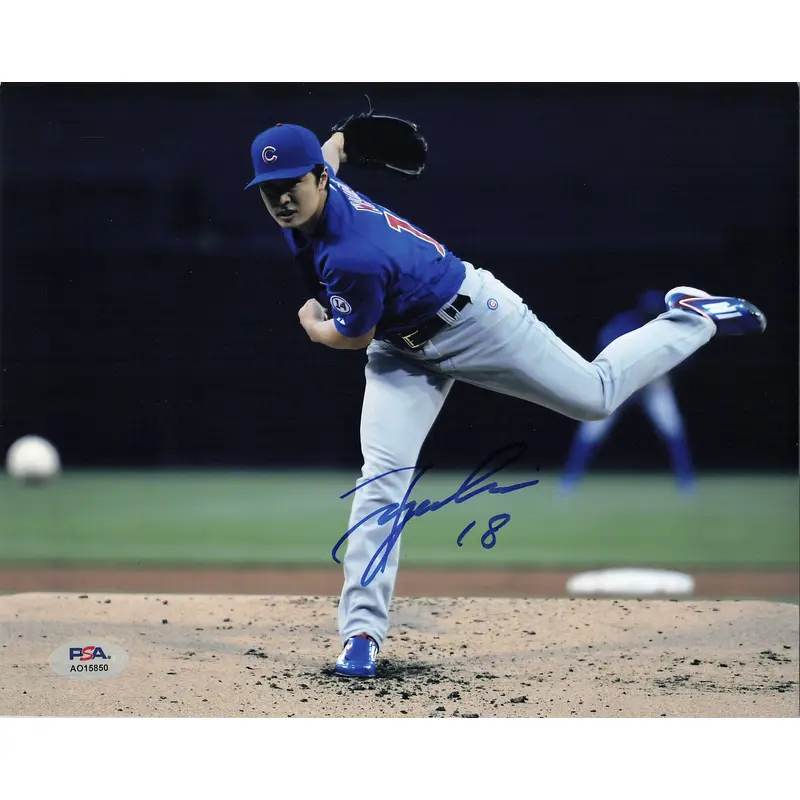 TSUYOSHI WADA signed 8x10 photo PSA/DNA Chicago Cubs Autographed