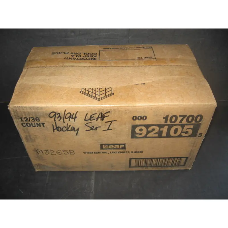 1993/94 Leaf Hockey Series 1 Case (12 Box) (92105)