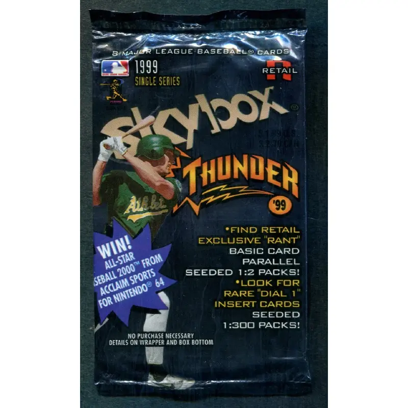 1999 Skybox Thunder Baseball Unopened Pack (Retail) (Pre-Priced)