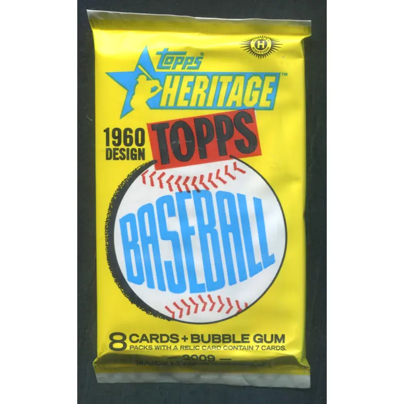2009 Topps Heritage Baseball Unopened Pack (Hobby) (8)