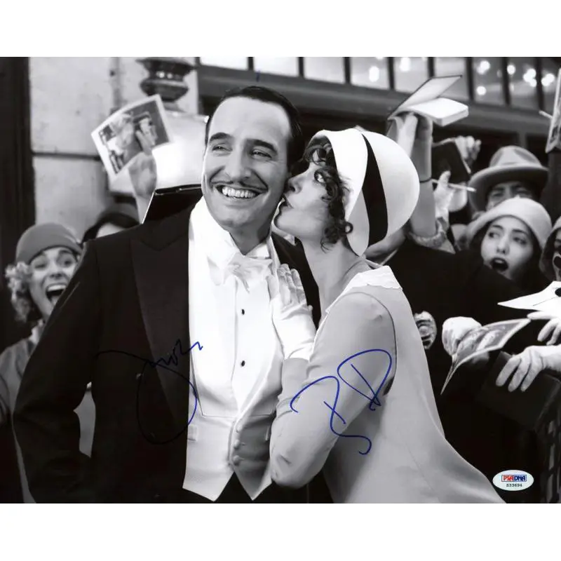 Jean Dujardin & Berenice Bejo The Artist Signed 11X14 Photo PSA/DNA #S33694