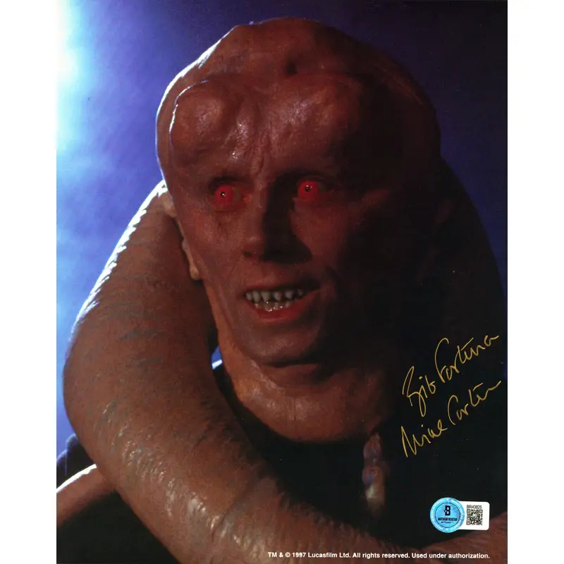 Michael Carter Star Wars "Bib Fortuna" Authentic Signed 8x10 Photo BAS #BR43825