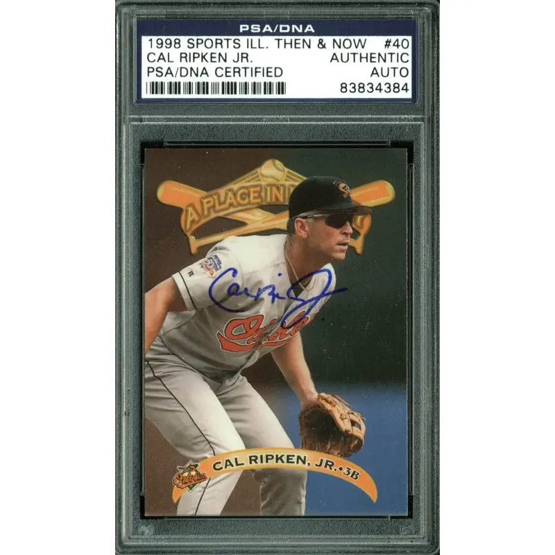 Orioles Cal Ripken Jr. Signed Card 1998 Sports Illustrated #40 PSA/DNA Slabbed
