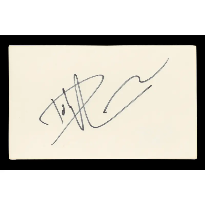Dolph Lundgren The Expendables Authentic Signed 3x5 Index Card BAS #BL96413