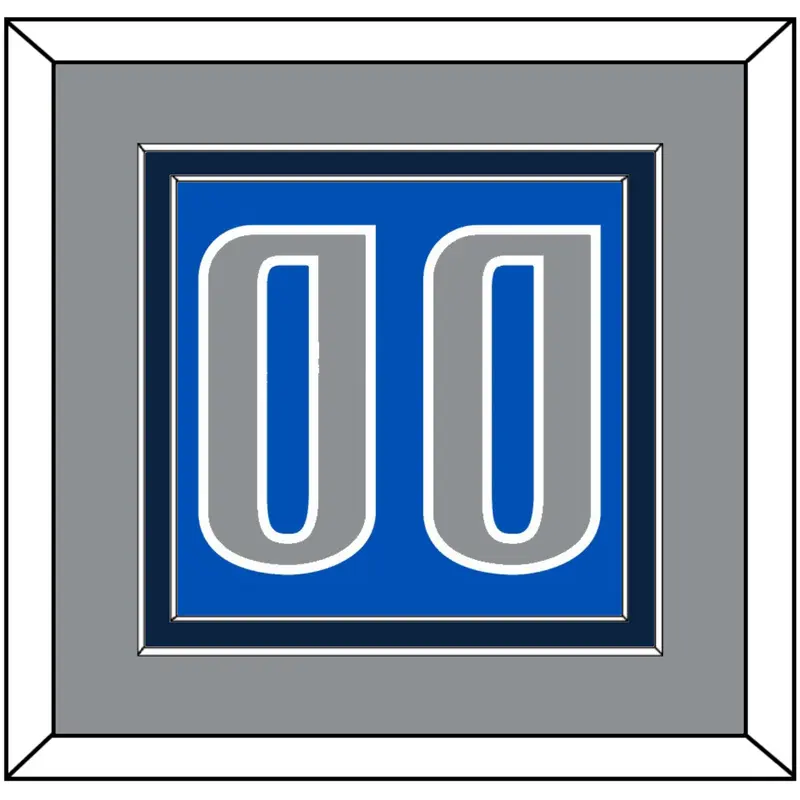 Dallas Number - Blue Icon - Double Mat 3