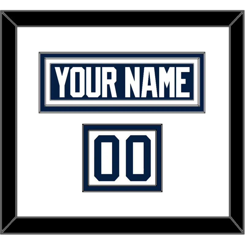 Penn State Hockey Nameplate & Number (Shoulder) - Home White - Double Mat 1