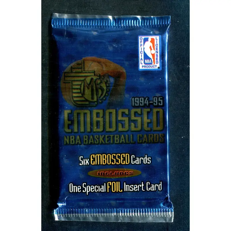 1994/95 Topps Embossed Basketball Unopened Pack