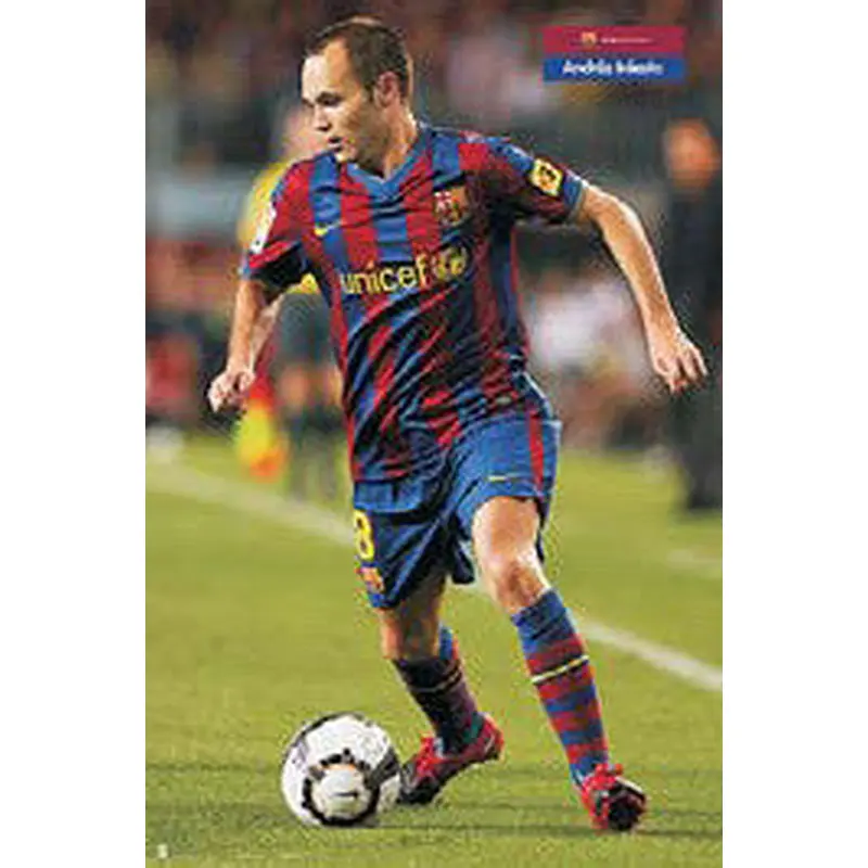 Andres Iniesta "SuperAction" FC Barcelona Poster - G.E. (Spain) 2010