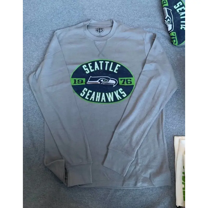 Men's Seahawks Grey Longsleeve Thermal