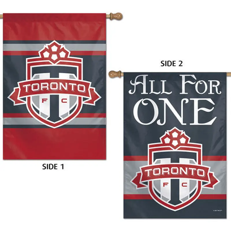 Toronto FC TFC "All For One" Official MLS Soccer Team 2-Sided Wall BANNER - Wincraft Inc.