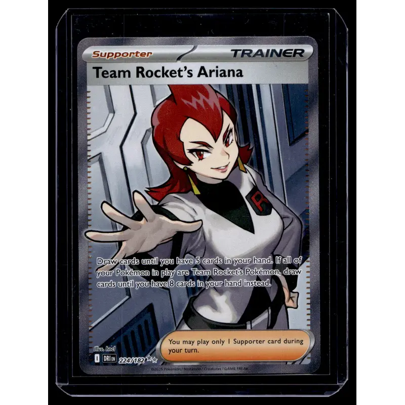 2025 Pokemon Scarlet & Violet - Destined Rivals - Ultra Rare - Team Rocket's Ariana #224