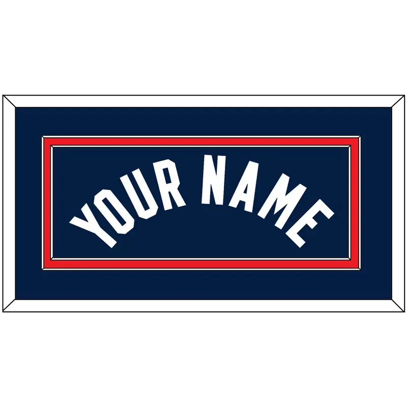 United States Mens Basketball Name - 2024 Olympics Road Blue - Double Mat 2