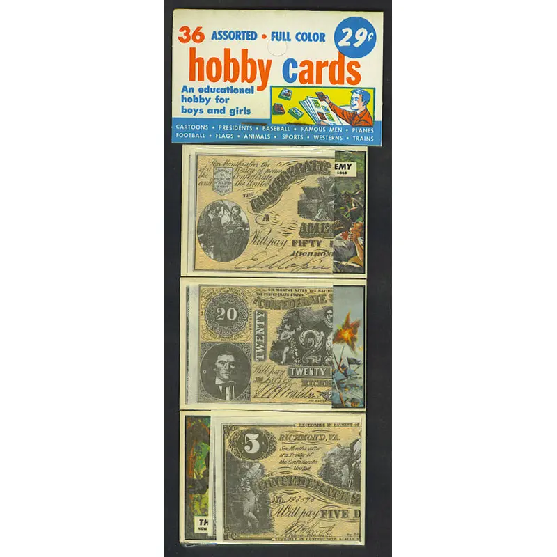 1962 Topps Civil War News Unopened Rack Pack (BBCE)
