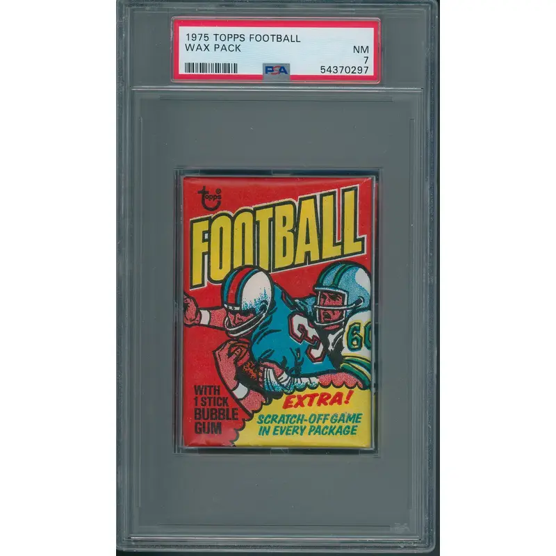 1975 Topps Football Wax Pack PSA 7 *0297