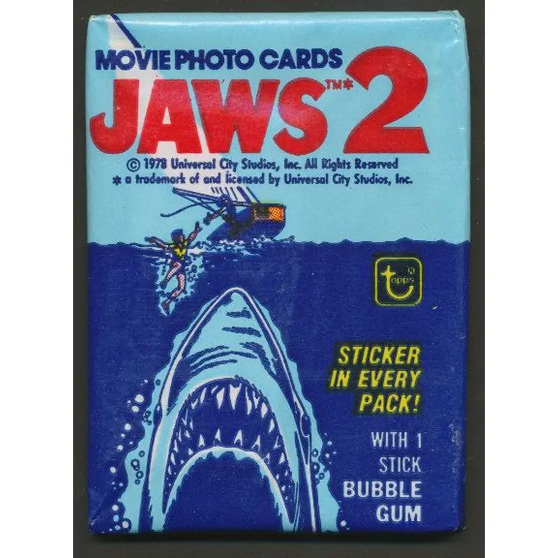 1978 Topps Jaws 2 Unopened Wax Pack