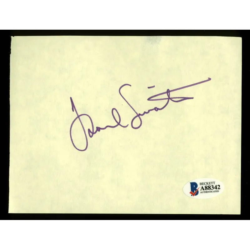 Frank Sinatra Authentic Signed 4.25x5.5 Yellow Album Page BAS #A88342