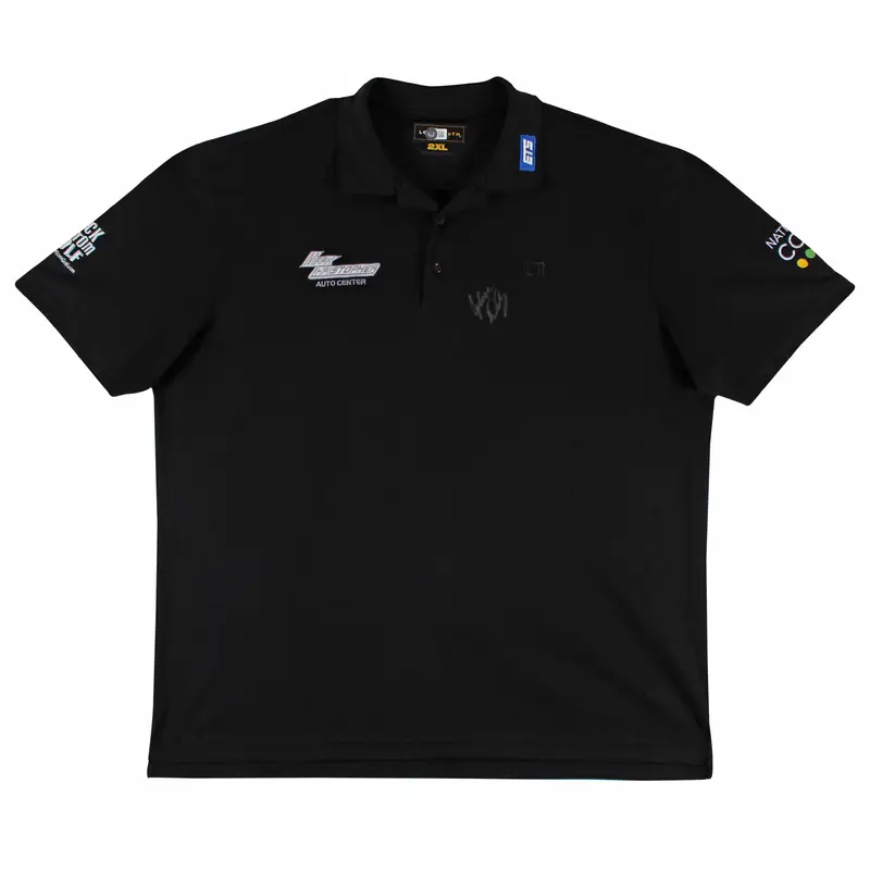 John Daly Authentic Signed Match Worn Black Loudmouth Polo Shirt BAS #BK84773
