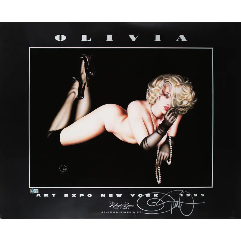 Olivia De Berardinis Signed 24x29.5 Art Expo New York Poster BAS #BA74082