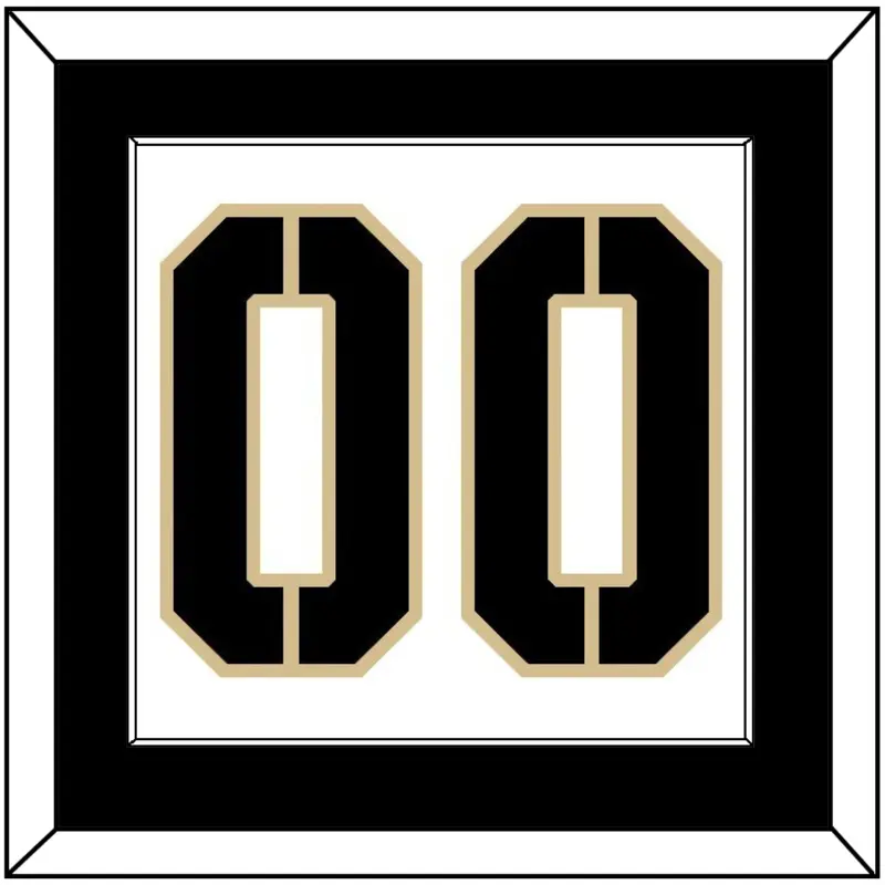 Army Hockey Number - Home White (2017-2018) - Single Mat 1