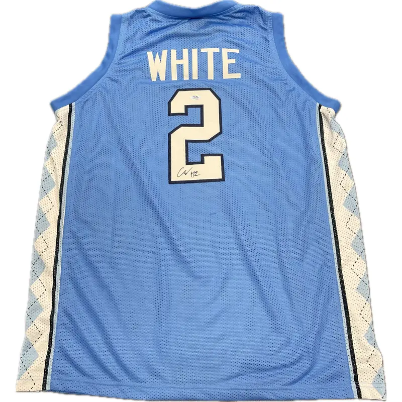 Coby White Signed Jersey PSA/DNA North Carolina Autographed