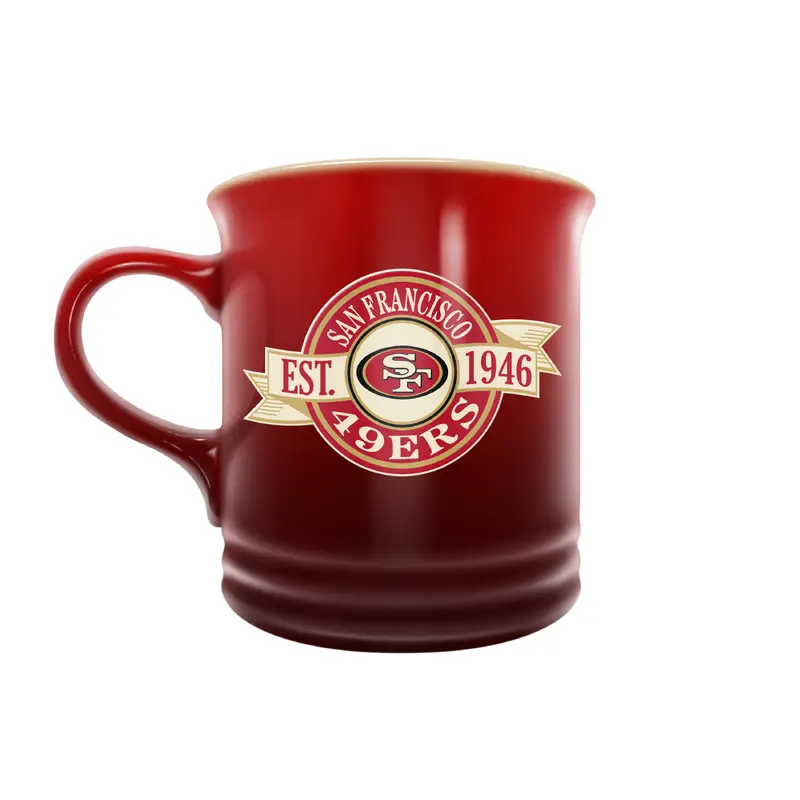 NFL San Francisco 49ers 14 oz Stoneware Mug Banner Design