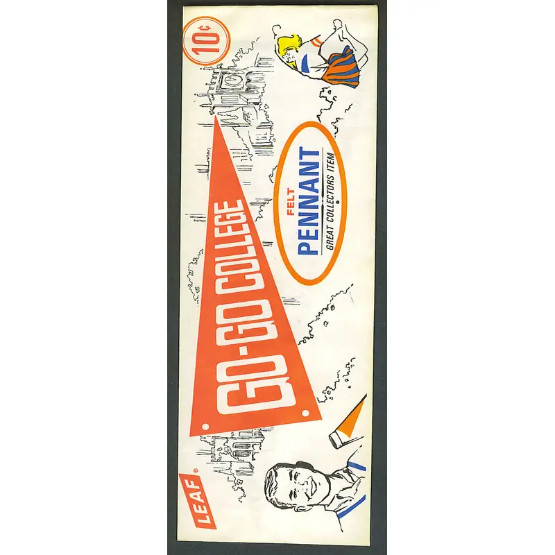 1960 Leaf Football Go-Go Pennant Unopened Pack