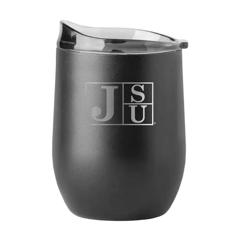 Jackson State GunMetal 16oz Black Powder Curved Beverage