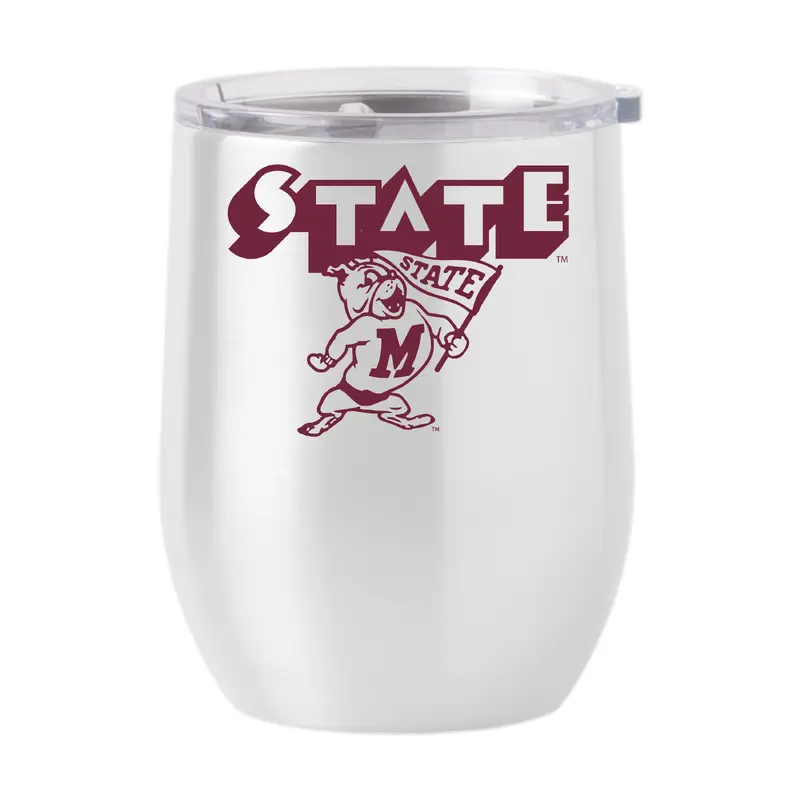Mississippi State 16oz Arcade Stainless Curved Beverage