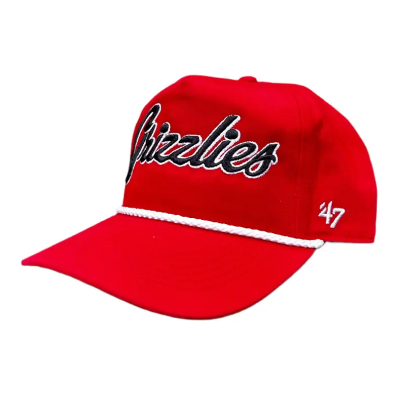 Red Grizzlies Rope Golf Cap