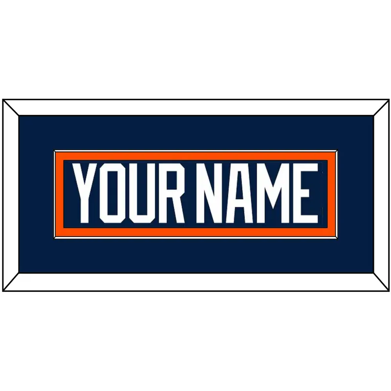 New York Nameplate - Road Blue Jersey (1998-2007) - Single Mat 2