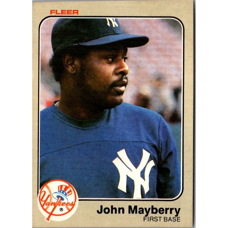 1983 Fleer John Mayberry #386
