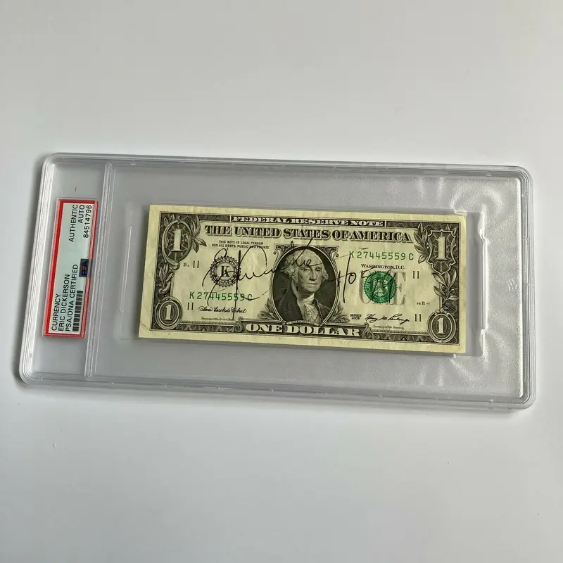Eric Dickerson Signed Autographed $1 One Dollar Bill PSA DNA COA NFL