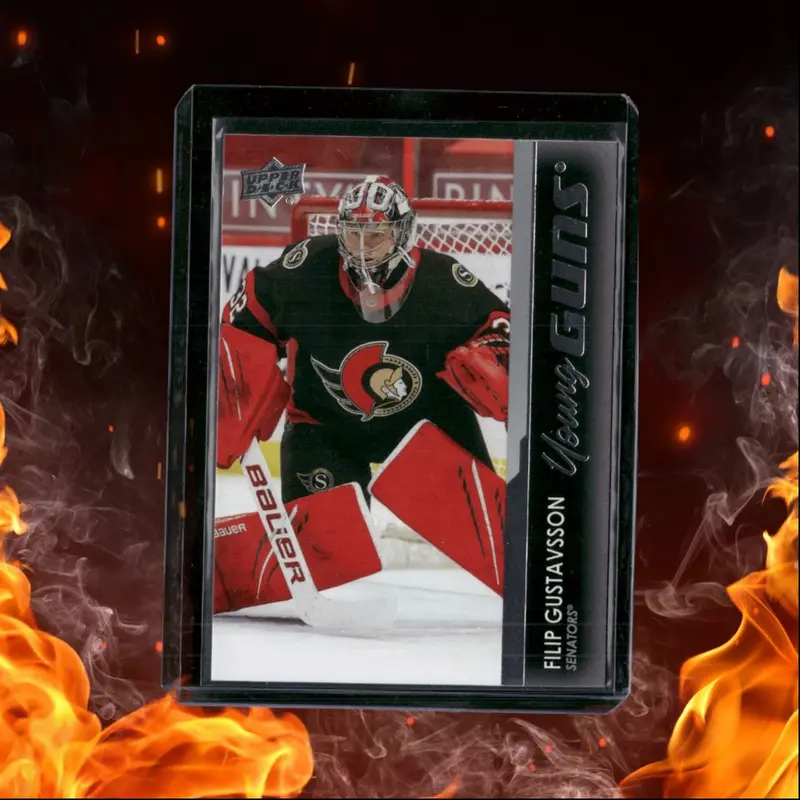 2021-22 Upper Deck Filip Gustavsson Young Guns (B) Rookie #225