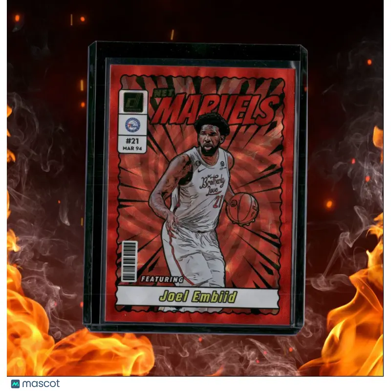 2023-24 Panini Donruss Joel Embiid Net Marvels International Red #2