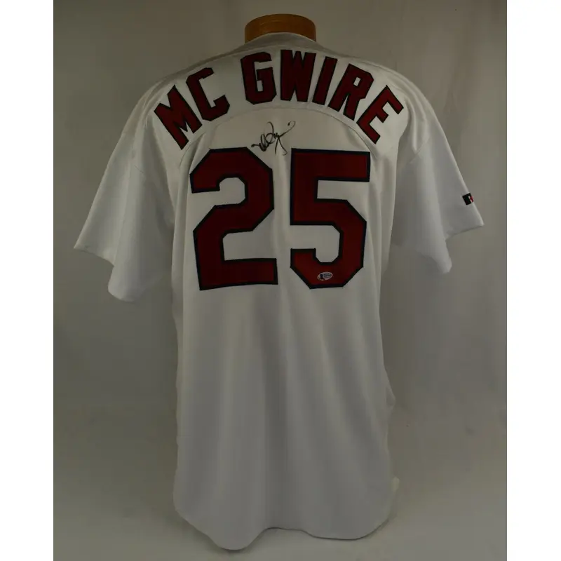 Mark Mcgwire Signed Authentic St. Louis Cardinals Game Model Jersey Beckett COA