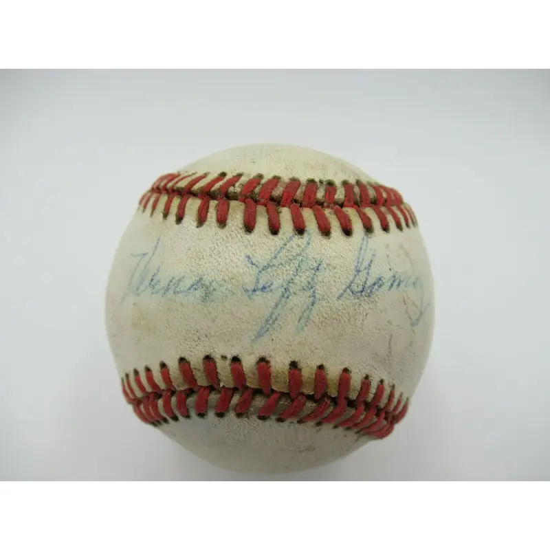 Vernon Lefty Gomez Full Name Signed Autographed Major League Baseball JSA COA