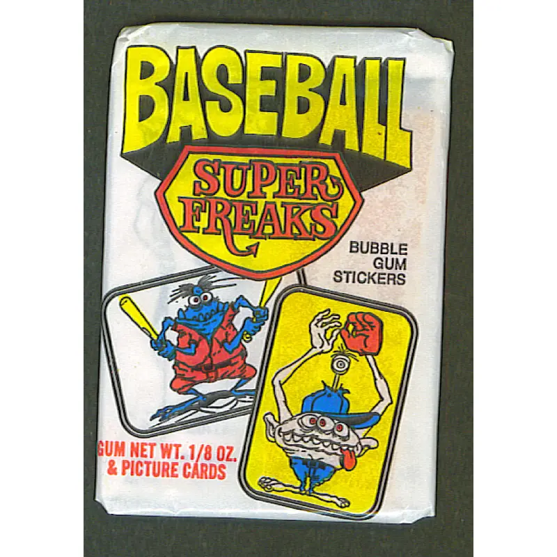 1973 Donruss Super Freaks Baseball Unopened Series 1 Wax Pack