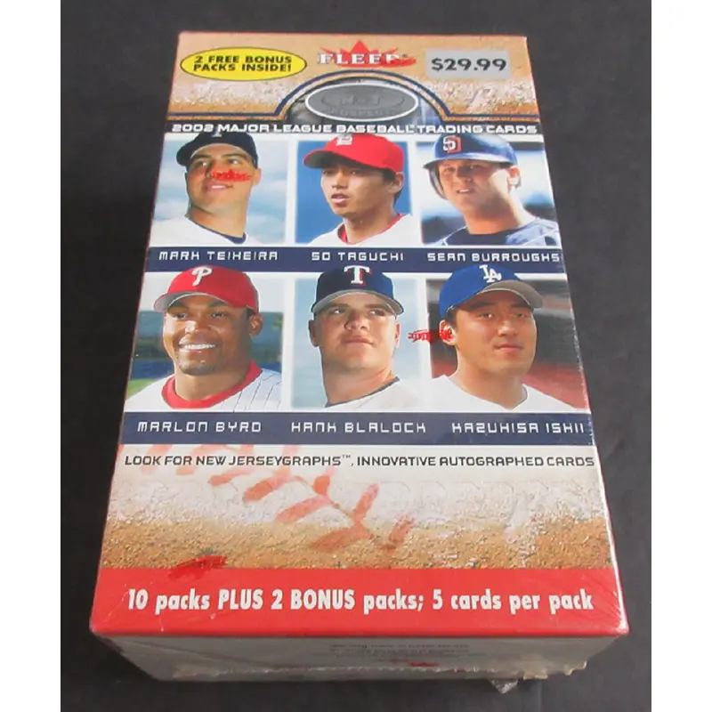 2002 Fleer Hot Prospects Baseball Blaster Box (12/5)
