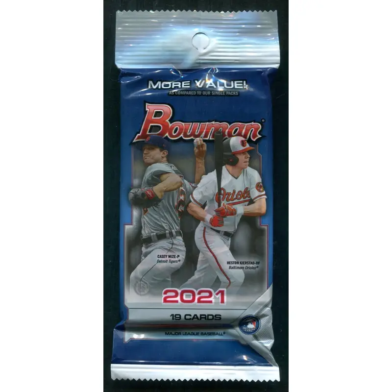 2021 Bowman Baseball Unopened Value Pack (19 Cards)