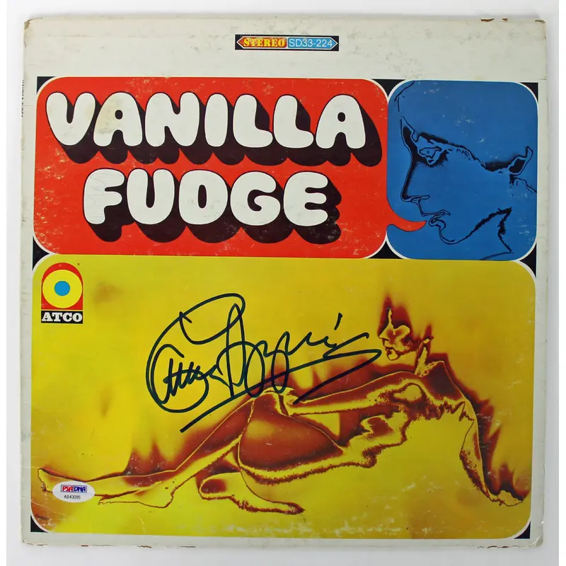 Carmine Appice Vanilla Fudge Authentic Signed Album Cover PSA/DNA #AB43095