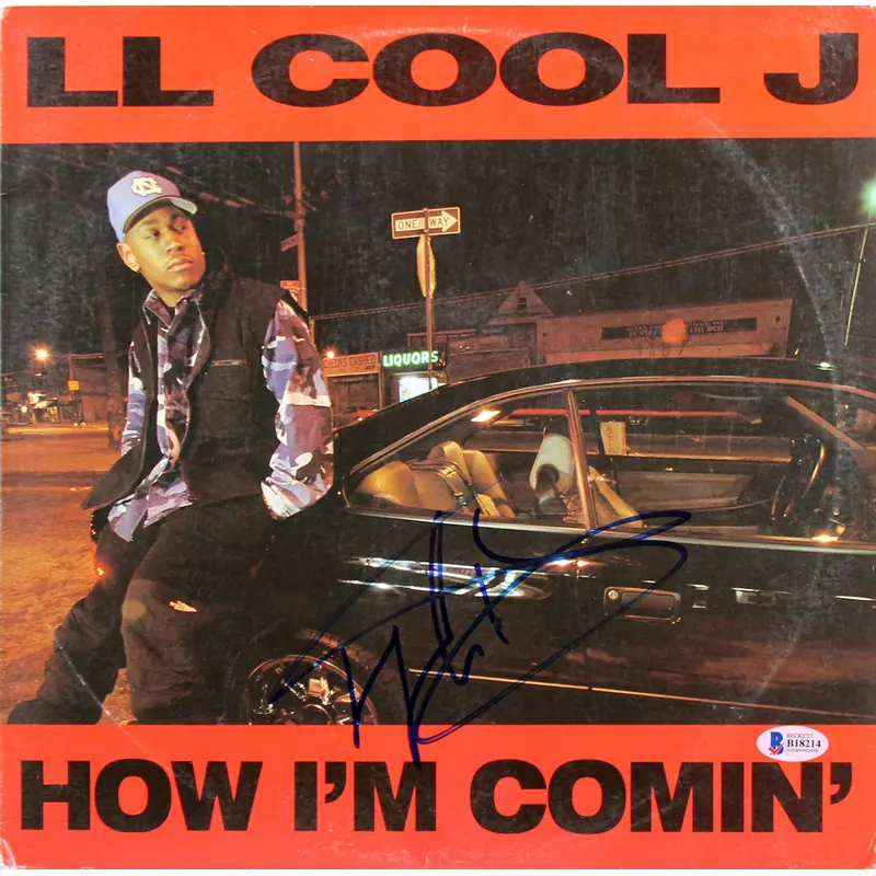 L.L. Cool J. Signed How I'm Comin' Album Cover W/ Vinyl Autographed BAS #B18214