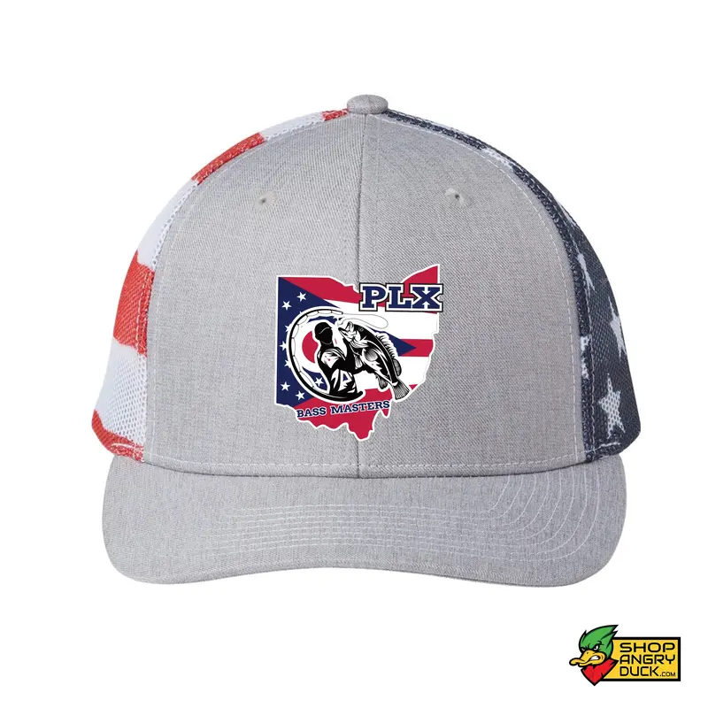 PLX Bass Masters USA Flag Trucker Cap
