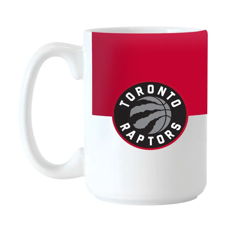 Toronto Raptors Color Block 15 oz Sublimated Mug