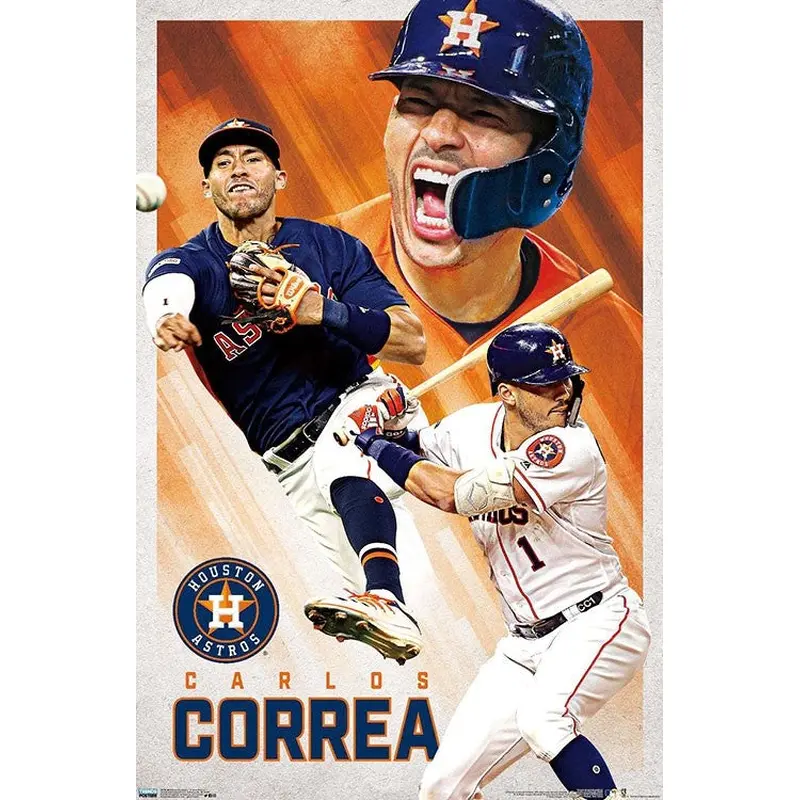 Carlos Correa "Passion" Houston Astros MLB Baseball Poster - Trends International 2020