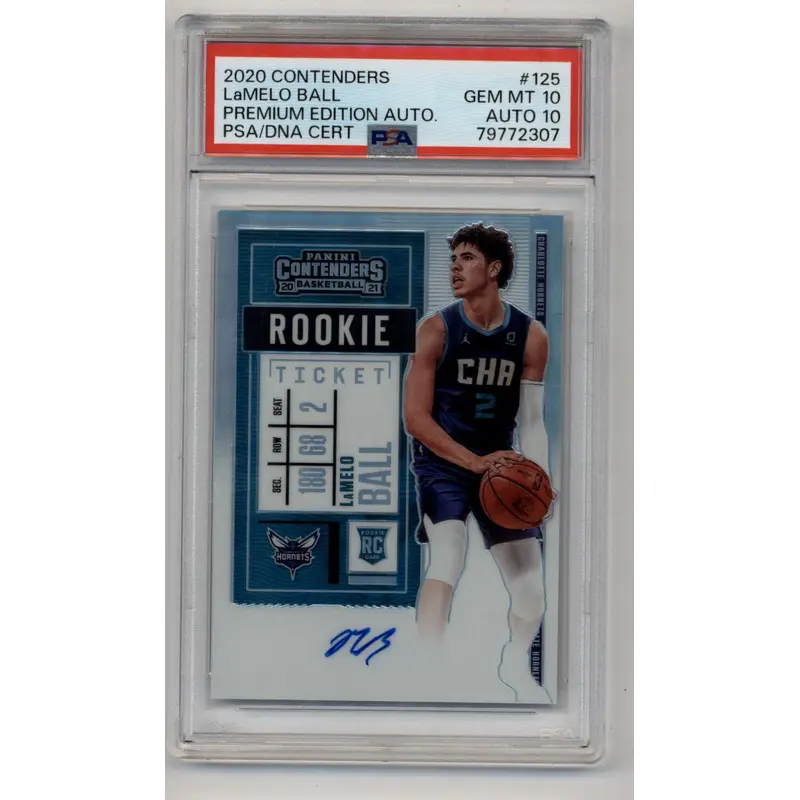LaMelo Ball 2020-21 Contenders Premium Edition Auto #125 PSA 10 Gem Mint Auto 10