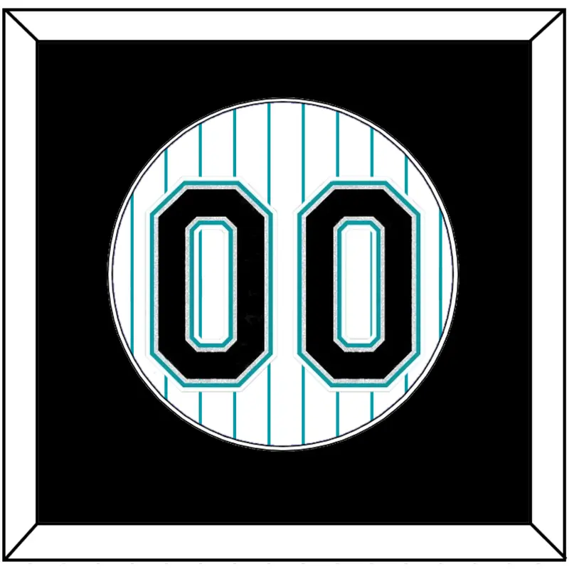 Florida Number - Home White Pinstripes (1993-2002) - Single Mat 2