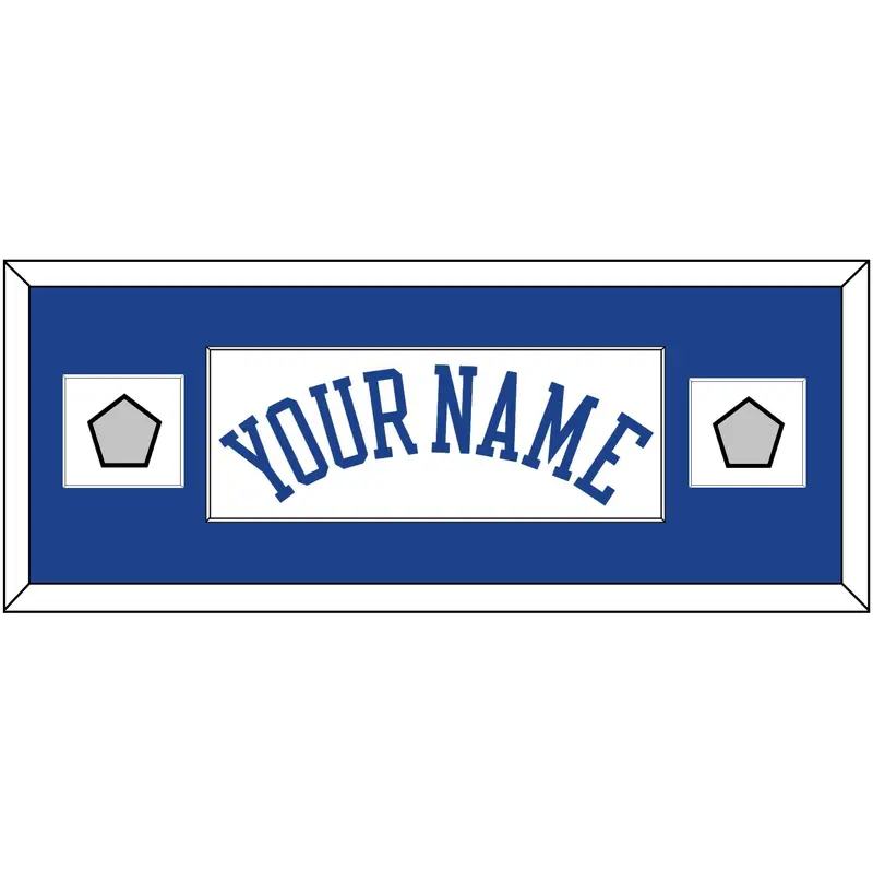 Golden State Name & 2 Finals Patches - Home White (2010-2019) - Single Mat 2