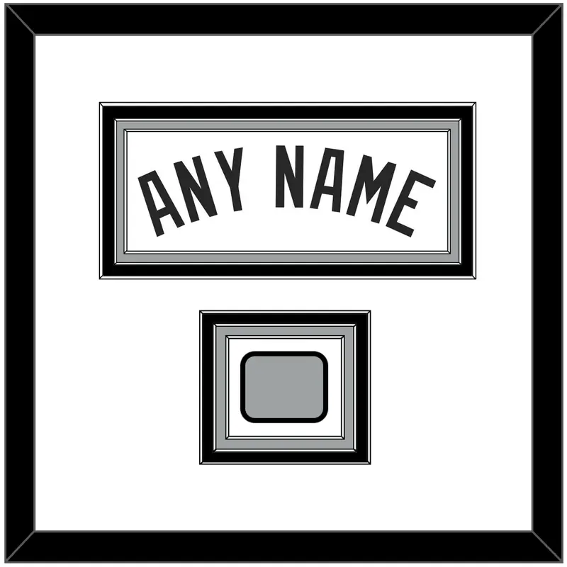 San Antonio Name & Champions Banner Patch - Home White (1989-2002) - Triple Mat 1